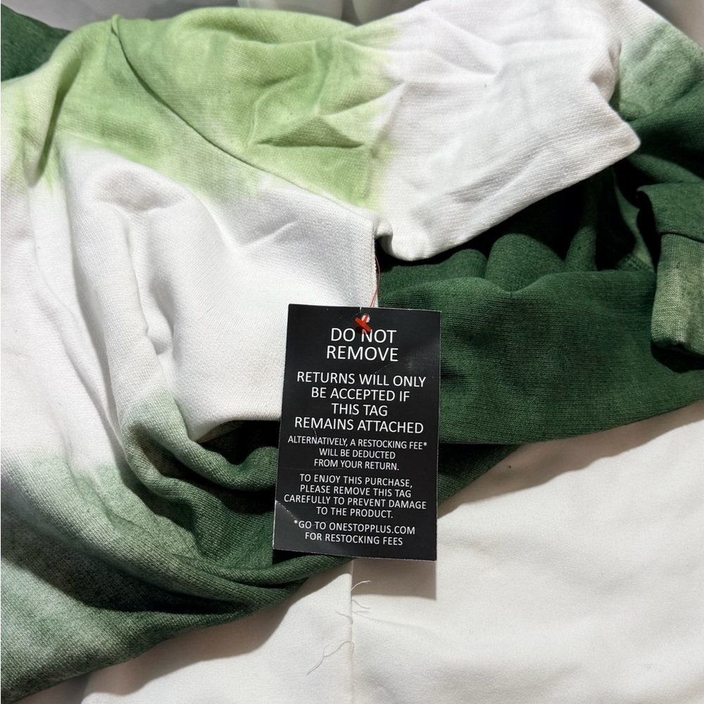Woman Within Green Ombre Crewneck Sweatshirt - Picture 5 of 10